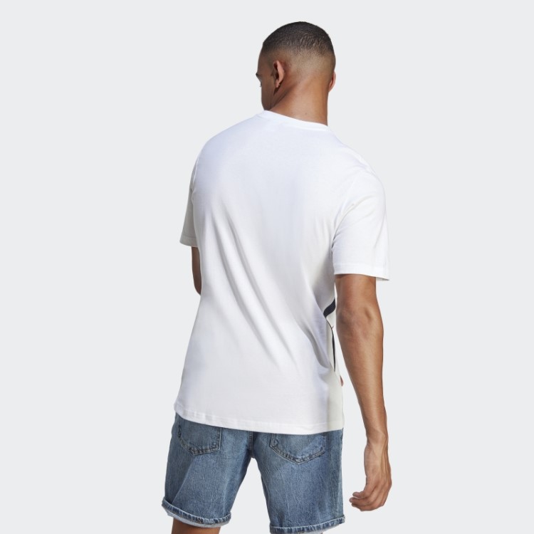 Camiseta Branca Colorblock Adidas