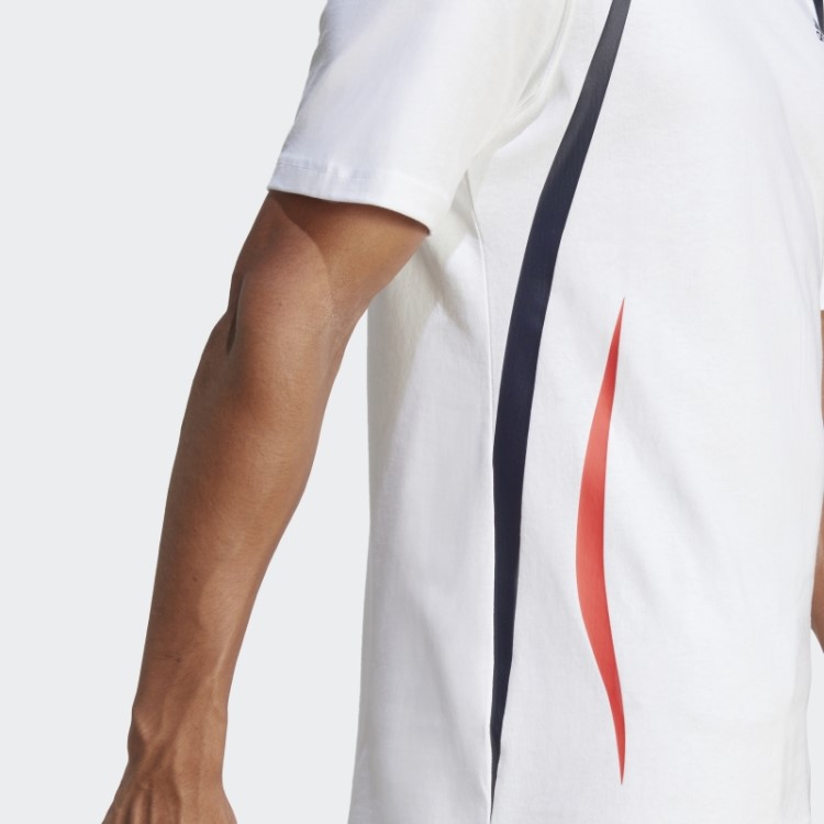 Camiseta Branca Adidas Colorblock