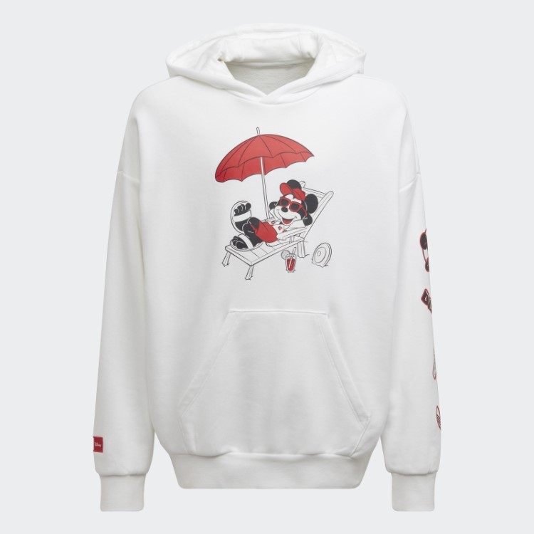 Moletom Com Capuz Disney Mickey E Amigos Branco Adidas