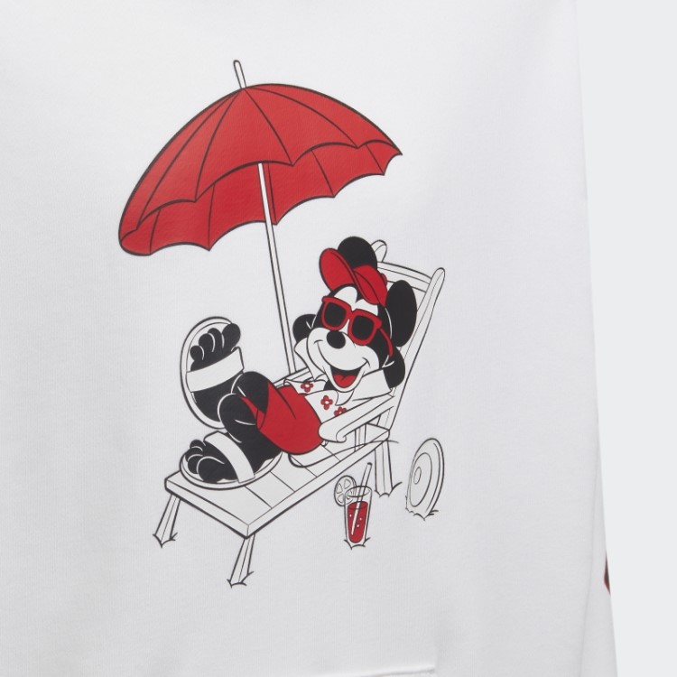Moletom Com Capuz Disney Mickey E Amigos Branco Adidas