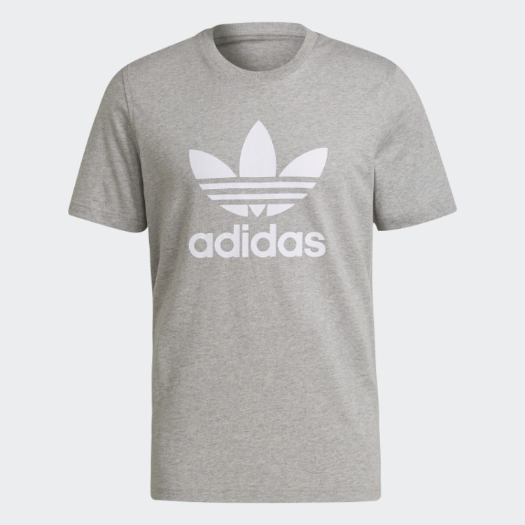 Camiseta Adicolor Classics Trefoil Cinza Médio Adidas