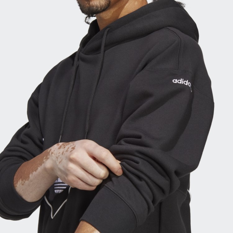 Moletom Adicolor Arquivo Sazonal Adidas Preto