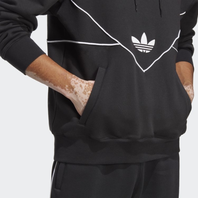 Moletom Adicolor Arquivo Sazonal Adidas Preto