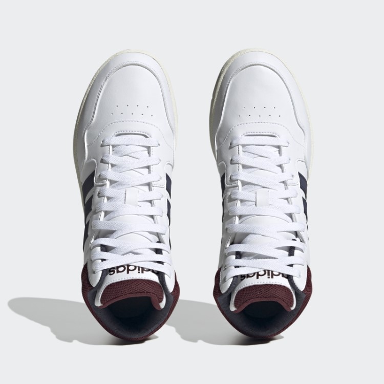 Tênis Branco Adidas Hoops 3.0 Mid Classic Vintage