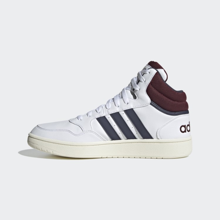 Tênis Branco Adidas Hoops 3.0 Mid Classic Vintage