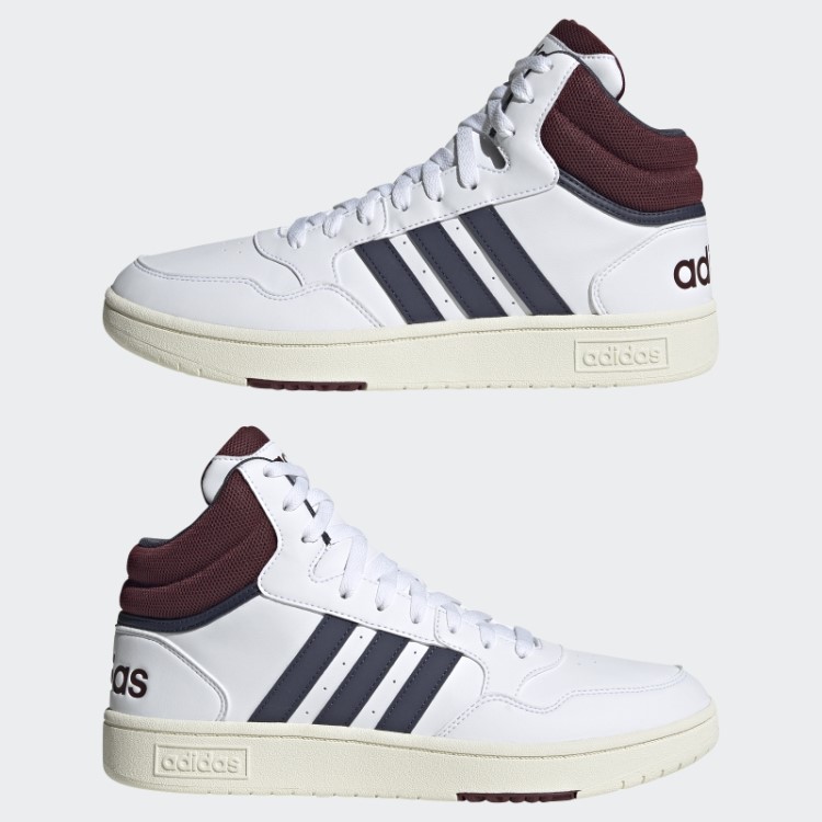 Tênis Branco Adidas Hoops 3.0 Mid Classic Vintage