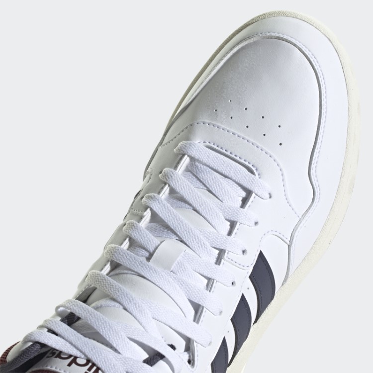 Tênis Branco Adidas Hoops 3.0 Mid Classic Vintage
