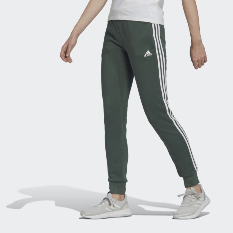 Calça De Lã Com As Três Listras Adidas Green Oxide Essentials
