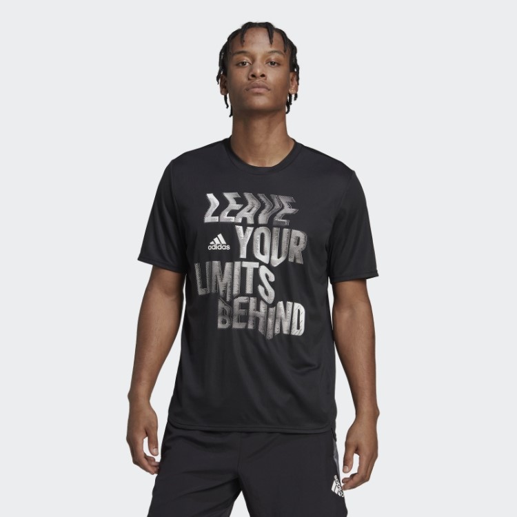Camiseta De Treinamento Com Slogan Adidas Preta Projetada Para Movimento Aeroready Hiit