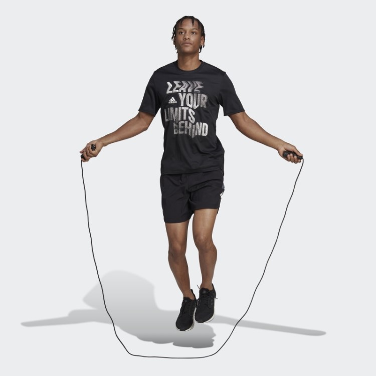 Camiseta De Treino Adidas Preta Projetada Para Movimento Aeroready Hiit