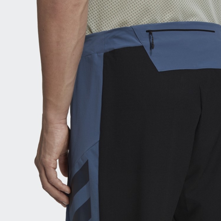 Calça De Corrida Em Trilha Híbrida Adidas Terrex Agravic De Aço
