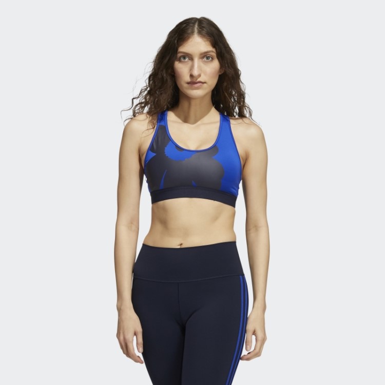 Negrito Azul Adidas Marimekko Acredita Neste Sutiã De Suporte Médio