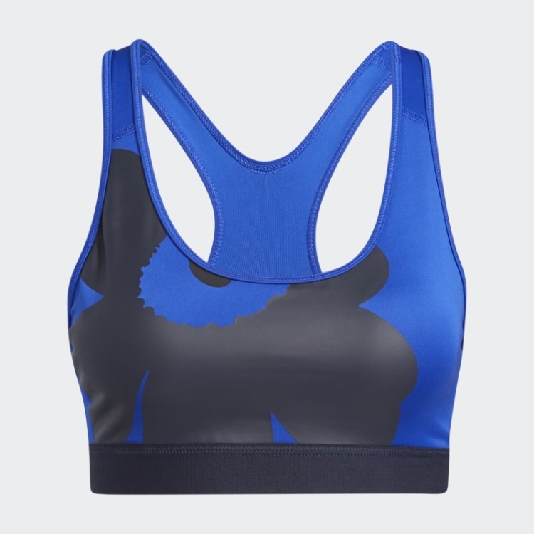 Negrito Azul Adidas Marimekko Acredita Neste Sutiã De Suporte Médio