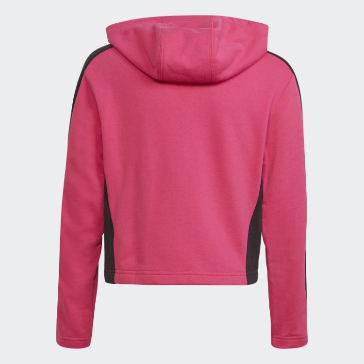 Fato De Treino Colorblock Crop Top Real Magenta Adidas