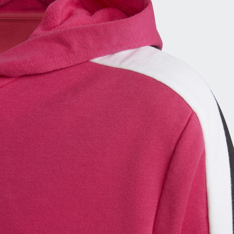 Fato De Treino Colorblock Crop Top Real Magenta Adidas