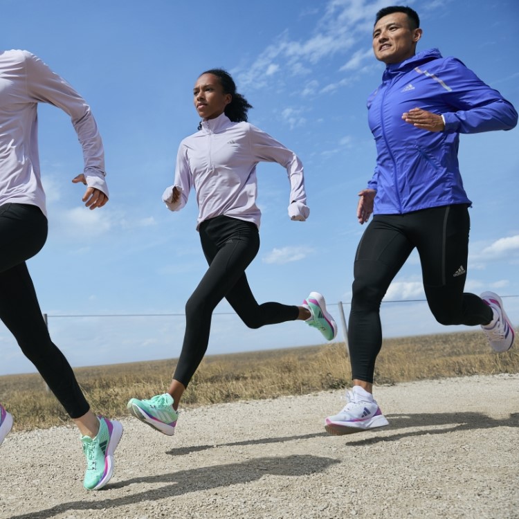 Tênis De Corrida Branco Fashion Adidas Adizero Sl