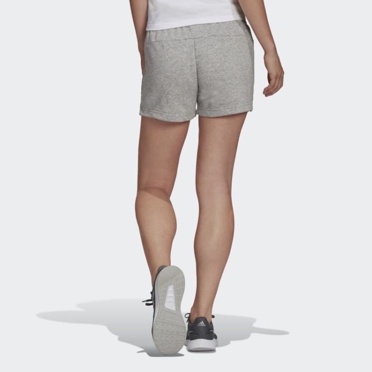 Short Cinza Médio Adidas Essentials Slim Com Logo