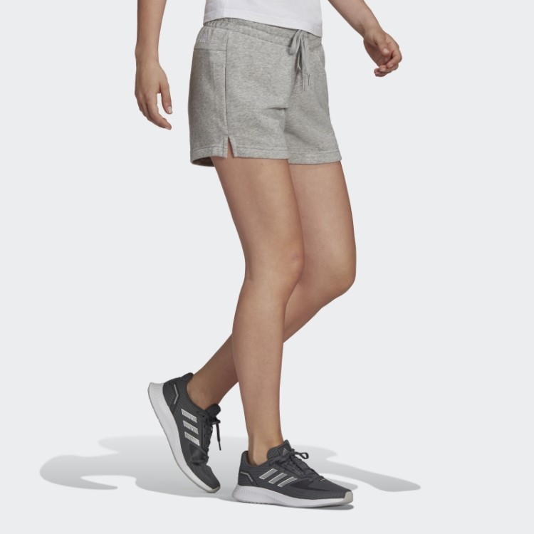 Short Cinza Médio Adidas Essentials Slim Com Logo
