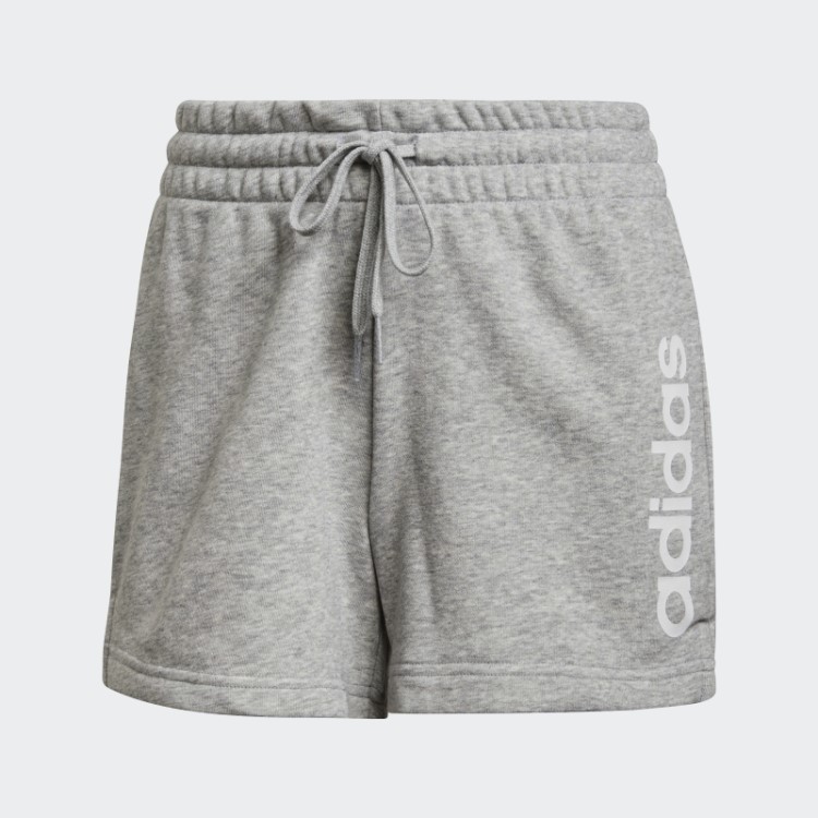Short Cinza Médio Adidas Essentials Slim Com Logo