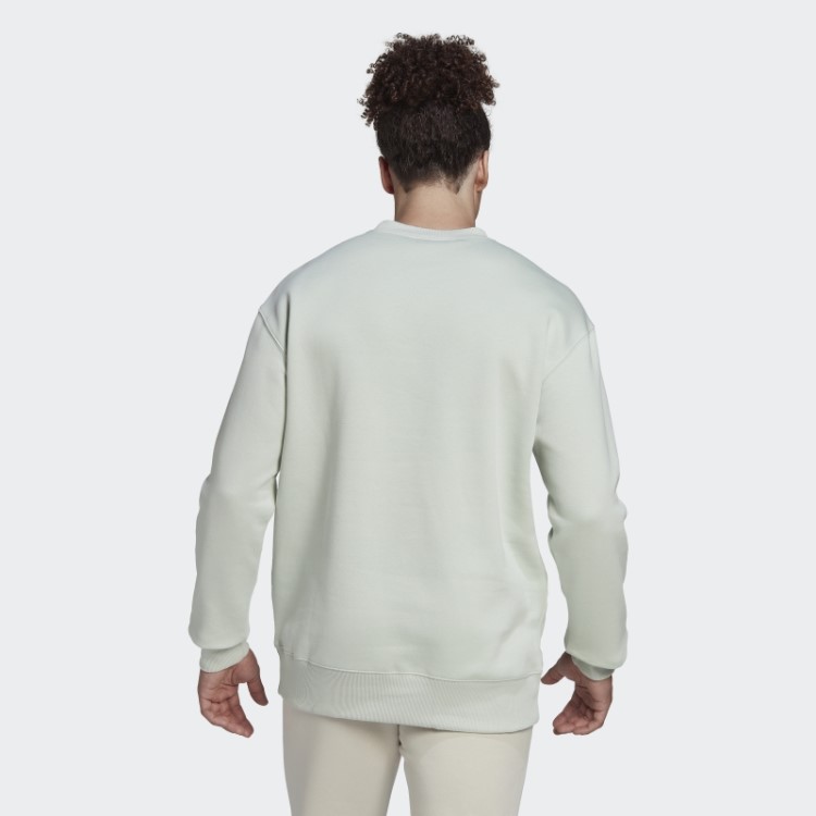 Essentials FeelVivid Moletom De Lã De Algodão Ombros Caídos Verde Adidas