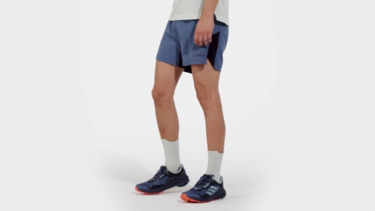Bermuda De Corrida Adidas Terrex Em Aço