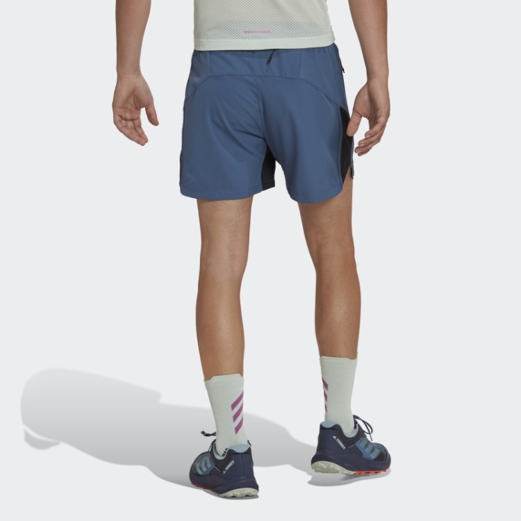 Bermuda De Corrida Adidas Terrex Em Aço
