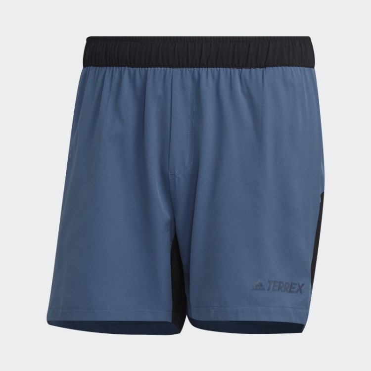 Bermuda De Corrida Adidas Terrex Em Aço
