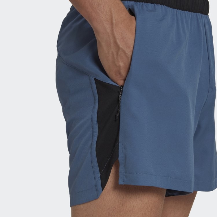 Bermuda De Corrida Adidas Terrex Em Aço