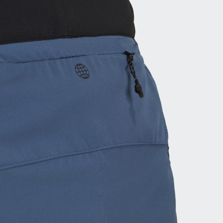 Bermuda De Corrida Adidas Terrex Em Aço