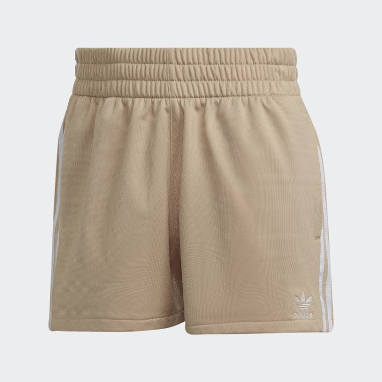 Bermuda Bege Com As Três Listras Adidas