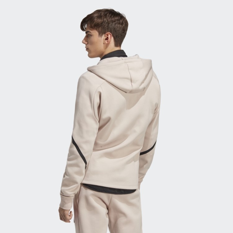 Projetado Para Gameday Moletom Com Zíper Completo Adidas Taupe