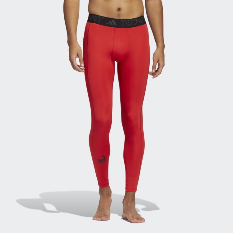 Meia-calça Mahomes Techfit Vermelha Adidas
