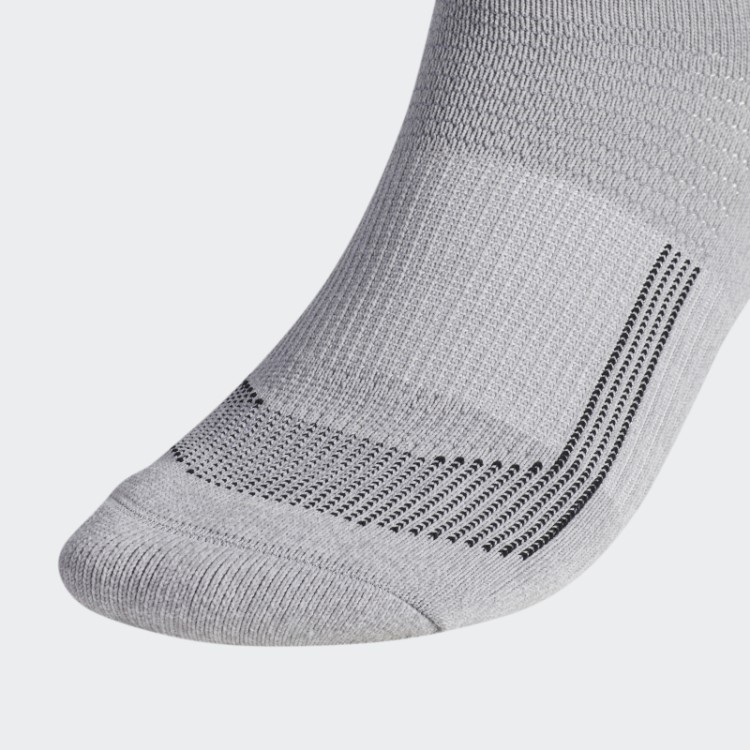 Meias Adidas Running Superlite Cinza Claro 2 Pares
