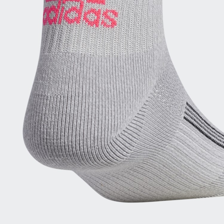 Meias Adidas Running Superlite Cinza Claro 2 Pares