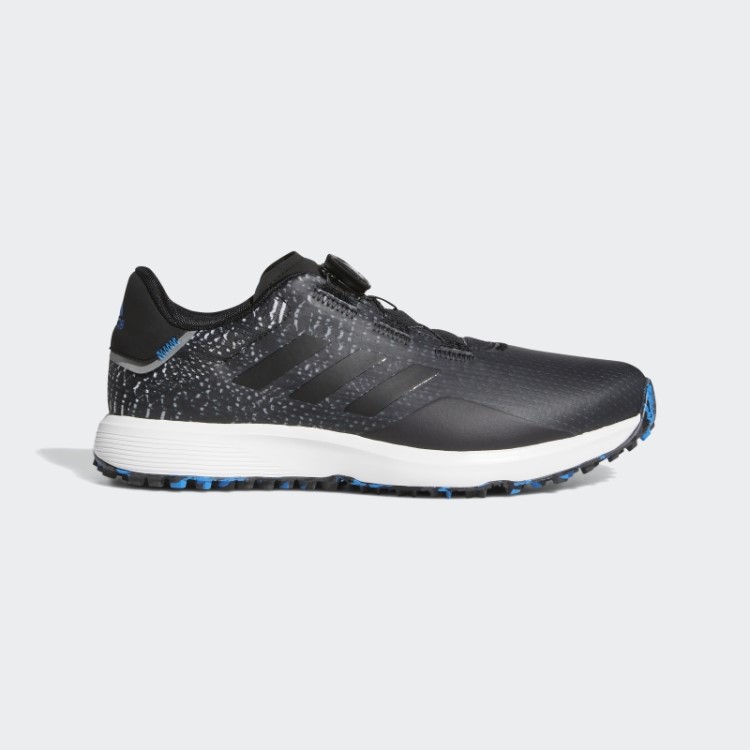 Tênis De Golfe Adidas Preto S2g Boa Largo Sem Pontas