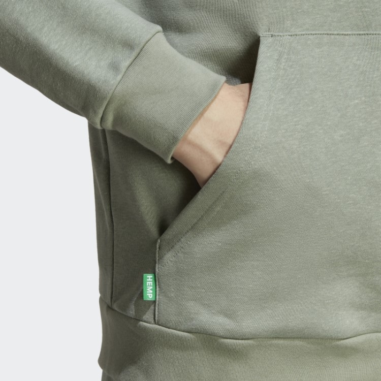 Essentials+ Made With Hemp Moletom Verde Prateado Adidas