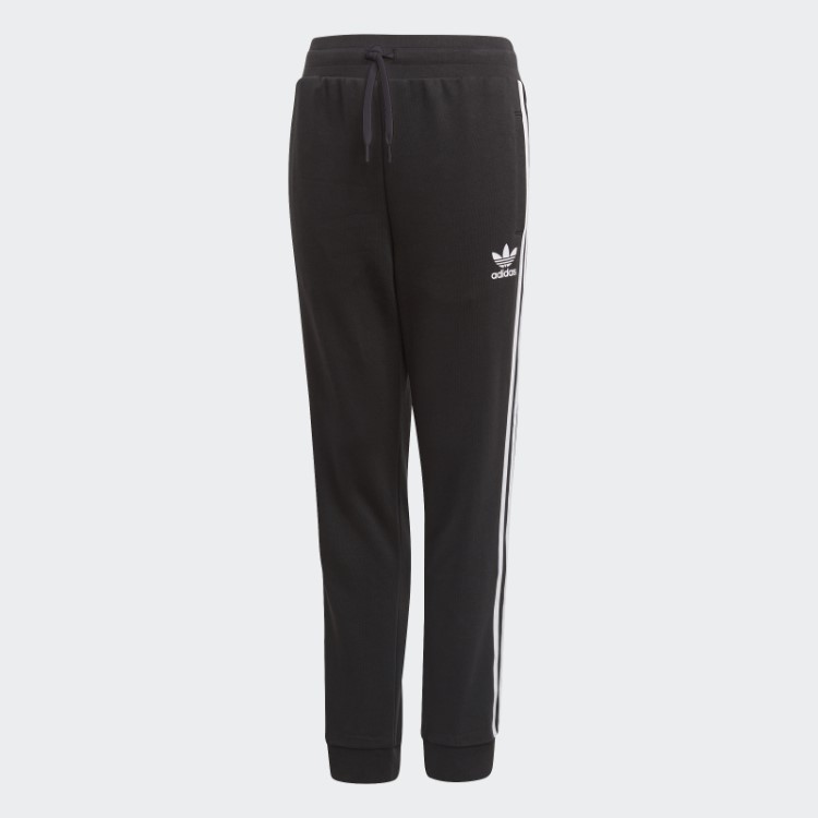 Calça Jogger Preta Com As Três Listras Da Adidas