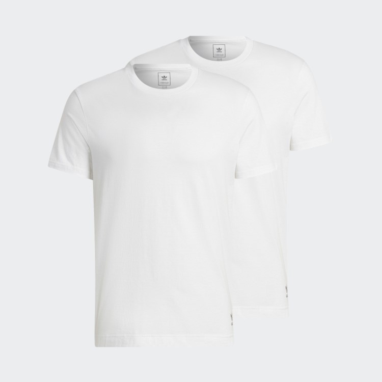 Camiseta De Algodão Comfort Core Branca Adidas