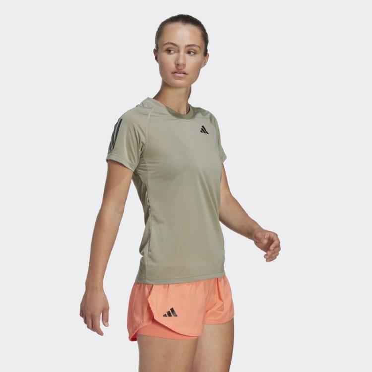 Camiseta De Tênis Adidas Club Silver Pebble