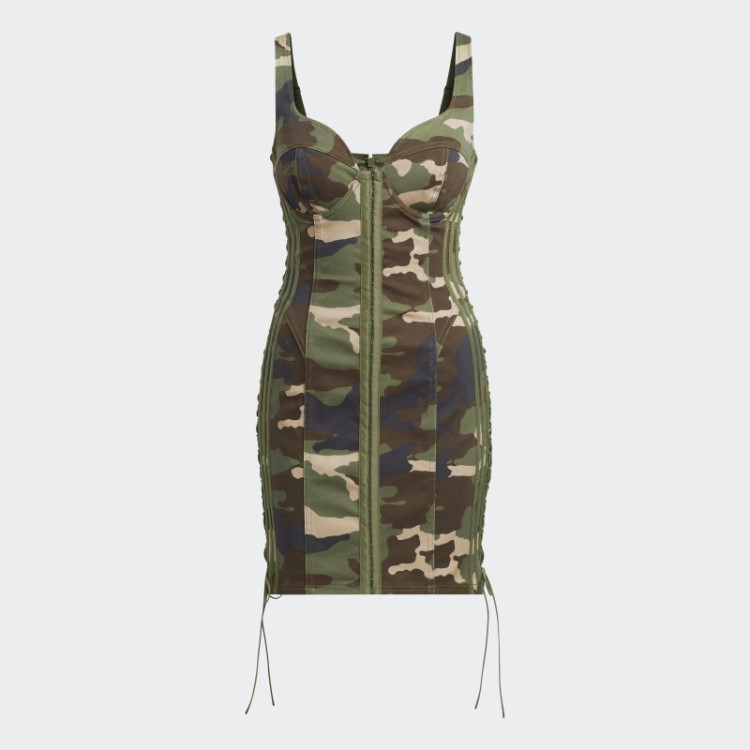 Minivestido De Sarja Adidas Aop Camo