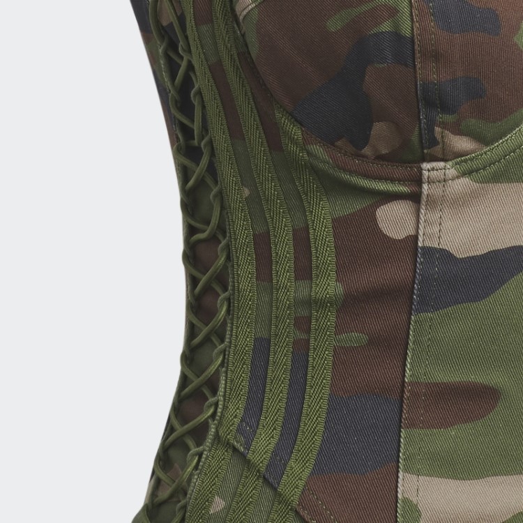 Minivestido De Sarja Adidas Aop Camo