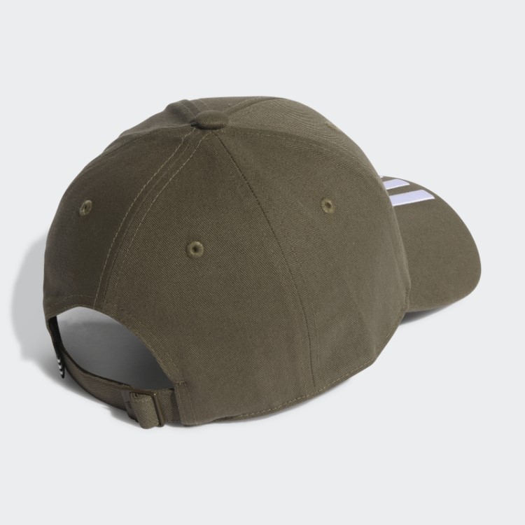 Boné De Sarja Com As Três Listras De Beisebol Adidas Olive
