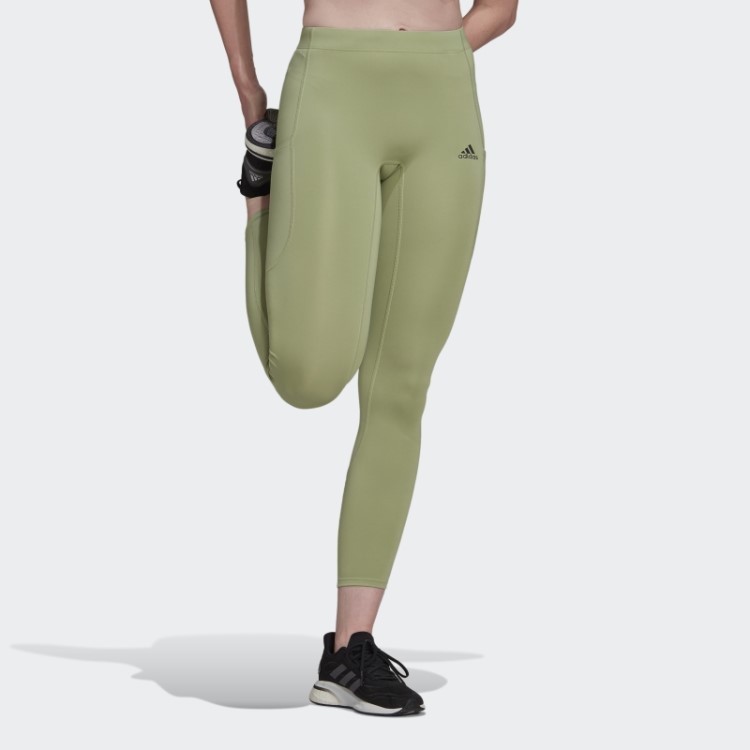 Leggings 7/8 De Corrida Adidas Fastimpact Limão