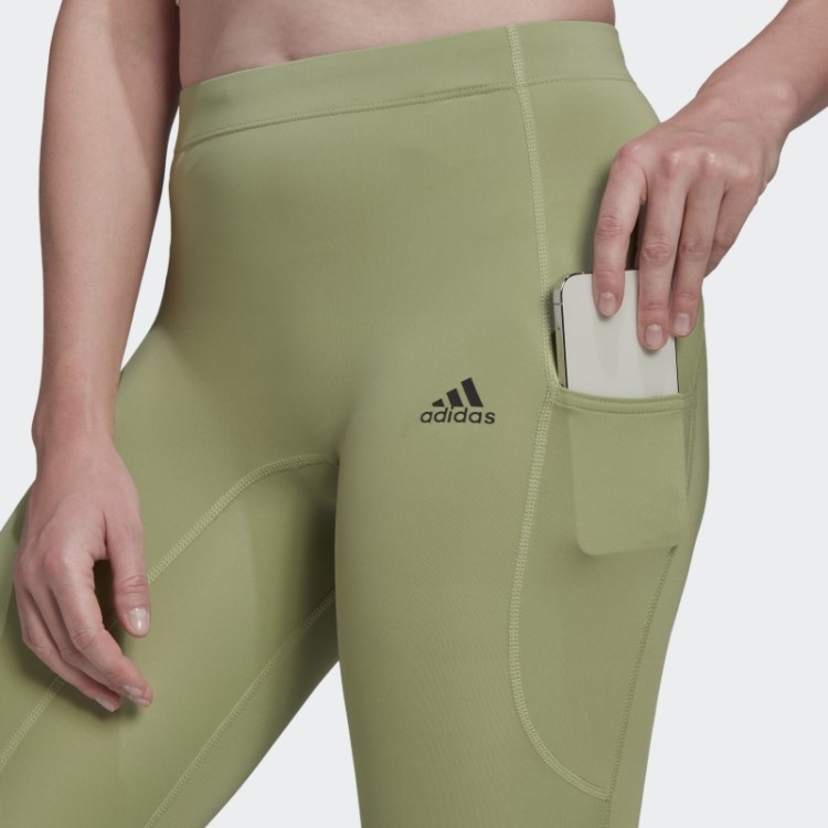 Leggings 7/8 De Corrida Adidas Fastimpact Limão