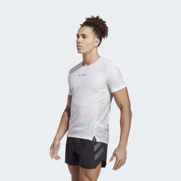 Camiseta De Corrida Branca Adidas Terrex Agravic Pro