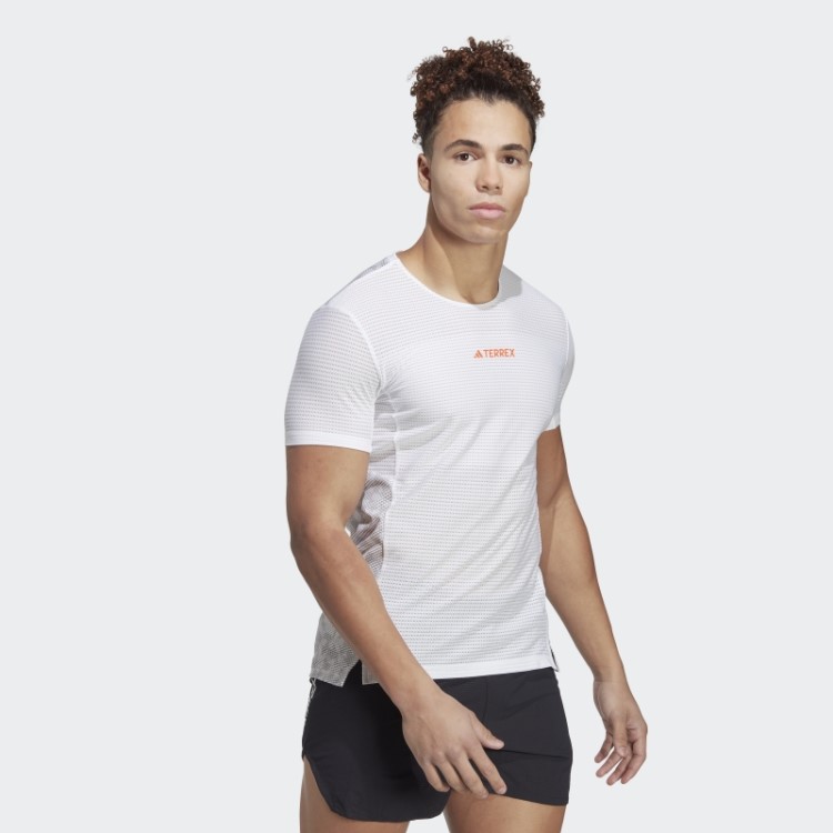 Camiseta De Corrida Branca Adidas Terrex Agravic Pro
