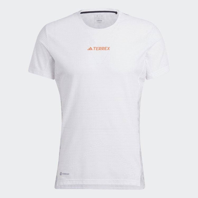 Camiseta De Corrida Branca Adidas Terrex Agravic Pro