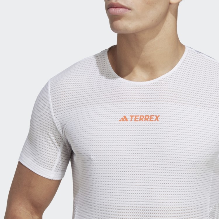Camiseta De Corrida Branca Adidas Terrex Agravic Pro