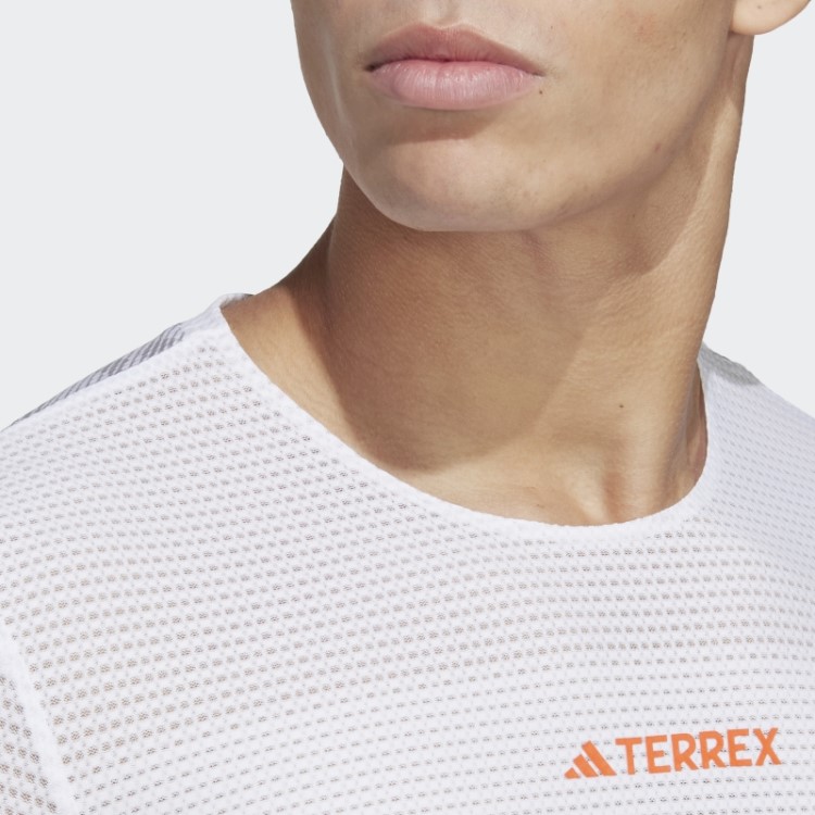 Camiseta De Corrida Branca Adidas Terrex Agravic Pro