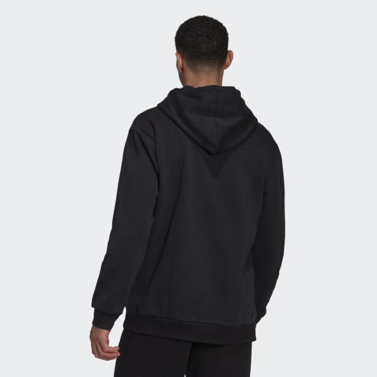 Adidas Essentials Moletom De Lã Com Logo Gigante Preto
